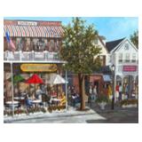H. Hargrove Oil on Canvas Toms River Downtown