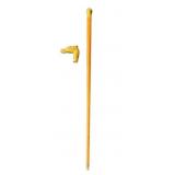 Vintage Oak Cane Brass Horse Handle