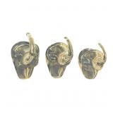 3 Rosenthal Crystal Elephants