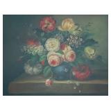 Oil on Canvas Floral Still Life