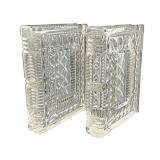Pair of Waterford Crystal Walden Bookends