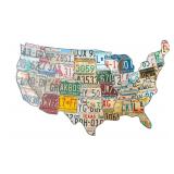 US License Plates Map