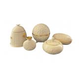 5 Lenox Covered Jars Incl. Beehive Honey Pot