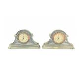 2 Waterford Crystal Desk Clocks