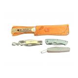 4 Vintage Knives Puma, Sam McDowell, US Military