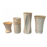 4 Lenox Vases Cranford, Tracery, Mirage, Versaille