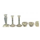 5 Crystal Candle Holders Incl Waterford