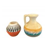 Mesa Verde Pottery Navajo Pitcher & Vase