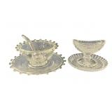 Waterford & Heisey Lariat Bowls with Under Plates
