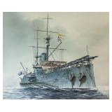 Trotter Oil on Canvas HMS Hibernia
