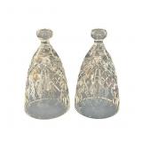 Pair of Waterford Crystal Christmas Bells 1995