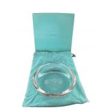 Tiffany & Co Crystal Bowl Etched Vintage Car