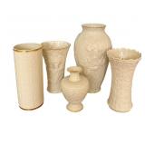 5 Large Lenox Vases Fjord, Wentworth, Athenian