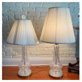 Pair of Waterford Crystal Table Lamps