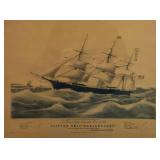Currier & Ives Print Clipper Ship Dreadnought