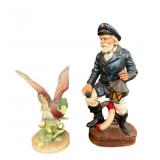 Sea Captain & Mallard Duck Figurines
