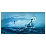 Oil on Canvas Maritime Scene