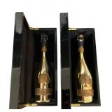 2 Armand de Brignac Decorative Champagne Bottles