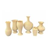 6 Lenox Bud Vases Incl. Pierced Thailand & Aegean