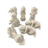 7 B&G Denmark Glazed Porcelain Mermaid Children