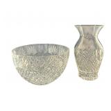 Waterford Crystal Serving Bowl & Vase Lismore