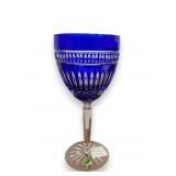 4 Waterford Crystal Sapphire Serenity Goblets