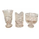 3 Waterford Crystal Vases Swan, Dolphin, Angelfish