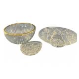 3 Waterford Bowls Incl. Marquis Crystal Hanover