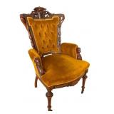 Victorian Mahogany Armchair Herter Bros Style