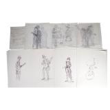 Busker Alley Costume Sketches & Prints