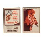 2 Julie Christie Movie Posters Petulia, Fahrenheit