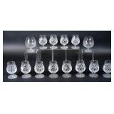 14 Pieces Crystal Stemware Waterford & Galway 14 Pieces Crystal Stemware Waterford & Galway