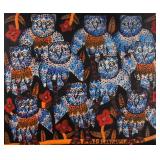 Sisson Blanchard Oil on Masonite Owls Sisson Blanchard Oil on Masonite Owls