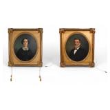 Pair of Francois Bernard Oil on Canvas Portraits Pair of Francois Bernard Oil on Canvas Portraits