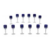 12 Waterford Clarendon Cobalt Cordials 12 Waterford Clarendon Cobalt Cordials