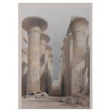 After David Roberts Print Thebes Great Hall After David Roberts Print Thebes Great Hall