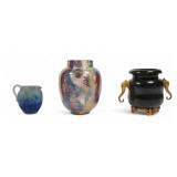 3 Decorative Items Glass, Marble 3 Decorative Items Glass, Marble