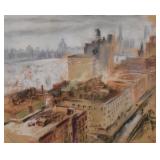 Pastel Drawing Cityscape Pastel Drawing Cityscape