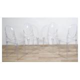 4 Philipe Stark For Kartell Ghost Chairs 4 Philipe Stark For Kartell Ghost Chairs