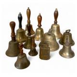 12 Bronze And Brass Hand Bells 12 Bronze And Brass Hand Bells