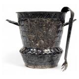 Sterling Ice Bucket With Tongs Sterling Ice Bucket With Tongs