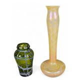 2 Loetz & Kralik Style Vases 2 Loetz & Kralik Style Vases