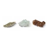 3 Calcite Mineral Specimens 3 Calcite Mineral Specimens