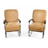 Pair Of K.E.M. Weber Spring Chairs Pair Of K.E.M. Weber Spring Chairs