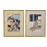 Two Japanese Block Prints Kuniyoshi Two Japanese Block Prints Kuniyoshi