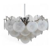 Attributed to Carlo Nason Murano Disc Chandelier Attributed to Carlo Nason Murano Disc Chandelier