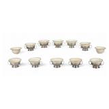 10 Sterling Cream Soup Bowls With Lenox Inserts 10 Sterling Cream Soup Bowls With Lenox Inserts