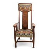 English Arts And Crafts Tall Back Arm Chair English Arts And Crafts Tall Back Arm Chair