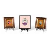 3 Porcelain Portrait Plaques 3 Porcelain Portrait Plaques