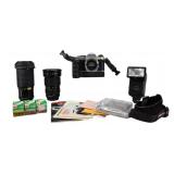 Pentax Camera Lens And Flash Vivitar Pentax Camera Lens And Flash Vivitar